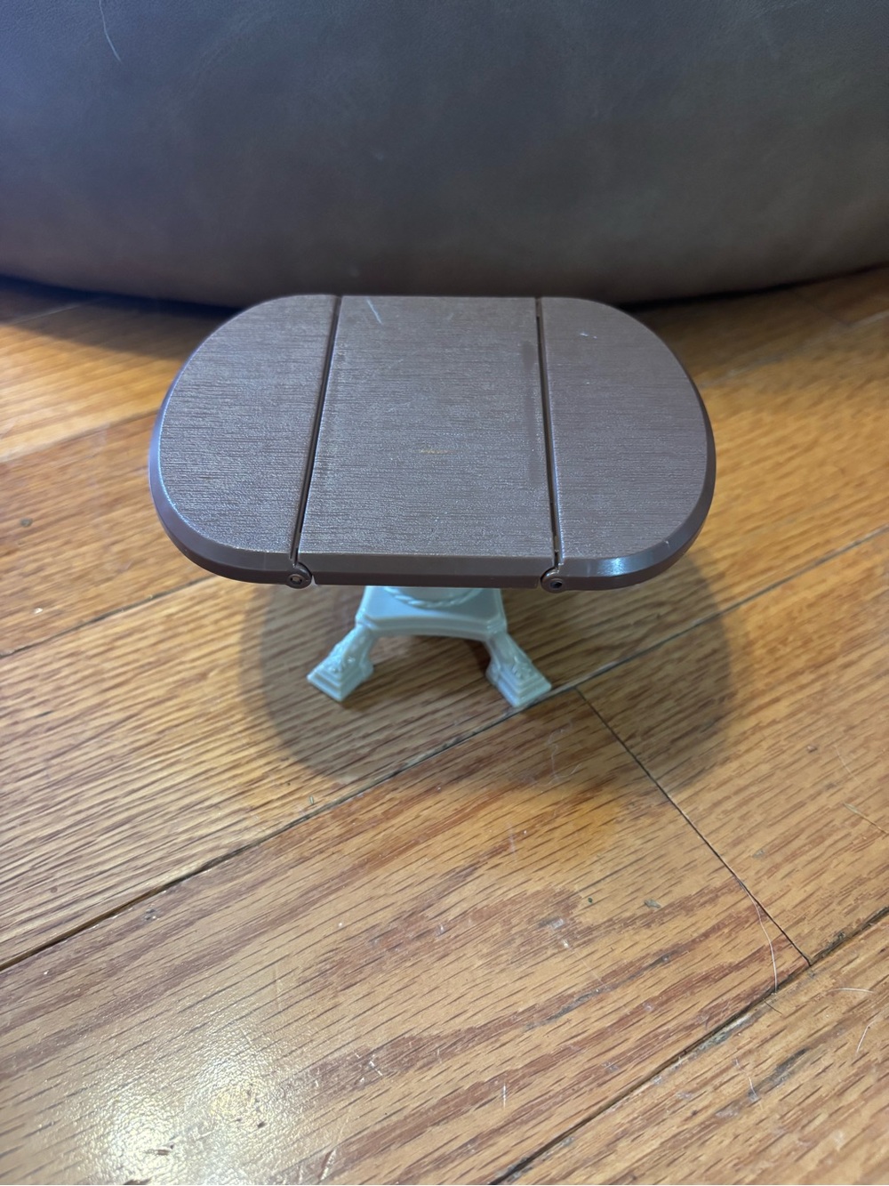drop-leaf dining table from the Fisher-Price Loving Family Dining Room dollhouse